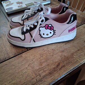 HELLO KITTY by SANRIO PINK BLACK SNEAKERS SHOES LIMITED EDITION WOMENS SIZE 10